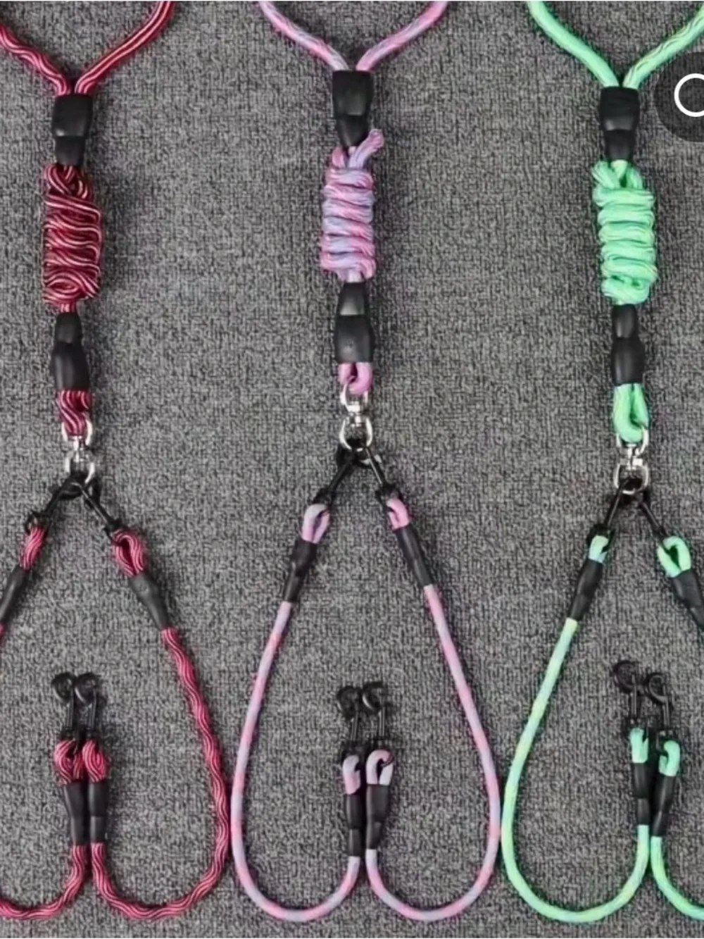 Hands-Free Reflective Dog Leash with Waist Belt - Green